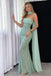Modern Mint Green Sequin Strapless Column Prom Dress,OLP2452