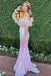 Sparkly Pink Sweetheart Mermaid Long Prom Dress Ideas, Evening Party Dresses, OLP1667