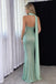 Modern Mint Green Sequin Strapless Column Prom Dress,OLP2452