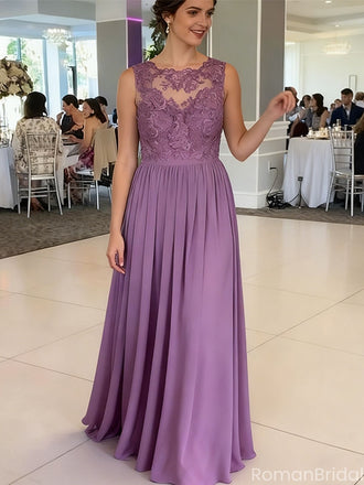 Unique Purple Halter Mermaid Long Prom Dress Ideas, Evening Party Dresses, OLP1474