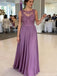 Unique Purple Halter Mermaid Long Prom Dress Ideas, Evening Party Dresses, OLP1474