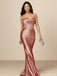 Elegant Coral Sweetheart Mermaid Long Prom Dress Ideas, Evening Party Dresses, OLP1687