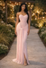 Classy Blush Pink Corset Prom Dress Strapless Ruched Jersey Mermaid Formal Gown,OLP1769