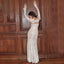 Elegant White Lace Long Sleeve Mermaid Long Prom Dress Ideas, Evening Party Dresses , OLP1203