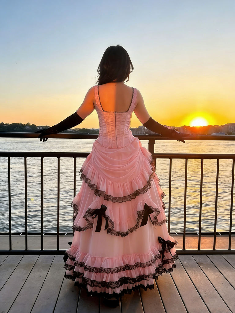 Unique Pink Spaghetti Strap A-Line Long Prom Dress Ideas, Evening Party Dresses, OLP1504