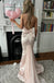 Sexy Sweetheart Sleeveless Mermaid Satin Evening Prom Dresses Online, OLP1062