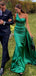 Elegant One-Shoulder Mermaid Long Prom Dress Ideas, Evening Party Dresses, OLP1260