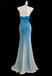 Unique Blue V-Neck Mermaid Long Prom Dress Ideas, Evening Party Dresses, OLP1540
