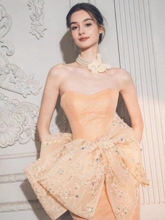 Elegant Pink Sweetheart Mermaid Long Prom Dress Ideas, Evening Party Dresses, OLP1375