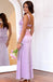 Sexy Purple V-Neck Mermaid Long Prom Dress Ideas, Evening Party Dresses, OLP1509