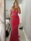 Modern Rhinestone Bodycon Prom Gown Sparkly Strapless Mermaid Formal Dress,OLP1820