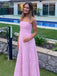 Cute Sweetheart Sleeveless A-line Satin Evening Prom Dresses Online, OLP984