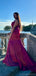 Elegant Mulberry Straps Mermaid Sleeveless Satin Long Bridesmaid Dresses Online, BG441