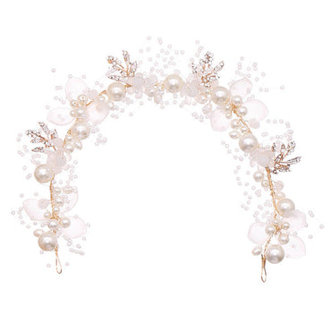 Bride Hair Band New Fashion Pearl Flower Hair Band