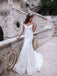 Charming Off Shoulder Sexy Mermaid White Lace Bridal Gown, Wedding Dresses, WD0058