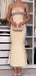 Elegant Champagne Sweetheart Mermaid Long Prom Dress Ideas, Evening Party Dresses, OLP1492
