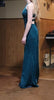 Shiny Blue Halter Mermaid Long Prom Dress Ideas, Evening Party Dresses, OLP1363