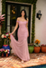 Fancy Mauve Pink Lace Mermaid Prom Dress Off Shoulder Illusion Hem,OLP1938