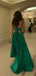 Sexy Off-shoulder Sleeveless Mermaid Satin Evening Prom Dresses Online, OLP977