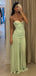 Cute Sweetheart Sleeveless Mermaid Satin Evening Prom Dresses Online, OLP985