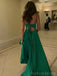 Sexy Off-shoulder Sleeveless Mermaid Satin Evening Prom Dresses Online, OLP977