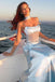 Unique Blue Spaghetti Strap Mermaid Long Prom Dress Ideas, Evening Party Dresses, OLP1493