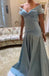 Elegant Blue Off-Shoulder Mermaid Long Prom Dress Ideas, Evening Party Dresses, OLP1477
