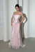 Elegant Pink Off-Shoulder Mermaid Long Prom Dress Ideas, Evening Party Dresses, OLP1401