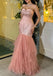 Elegant Pink Sweetheart Mermaid Long Prom Dress Ideas, Evening Party Dresses, OLP1542