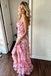 Elegant Pink Sweetheart Sleeveless Mermaid Satin Evening Prom Dresses Online, OLP917