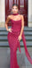 Sexy Burgundy Sweetheart Mermaid Long Prom Dress Ideas, Evening Party Dresses, OLP1512