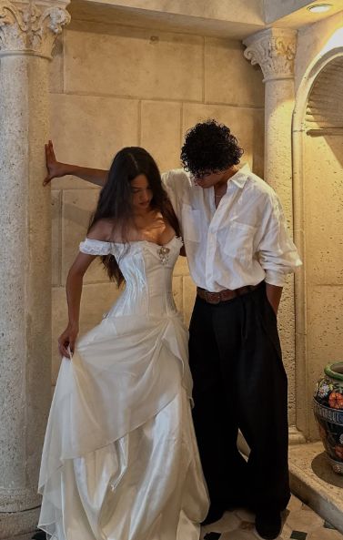 Elegant White Off-Shoulder A-Line Long Prom Dress Ideas, Evening Party Dresses, OLP1441