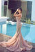 Sexy Pink Halter Mermaid Long Prom Dress Ideas, Evening Party Dresses, OLP1534
