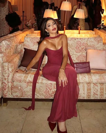 Sexy Burgundy Sweetheart Mermaid Long Prom Dress Ideas, Evening Party Dresses, OLP1512
