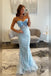 Unique Blue Applique Sweetheart Mermaid Long Prom Dress Ideas, Evening Party Dresses, OLP1543