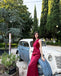 Elegant Silk Satin One Shoulder Prom Dress Sleeveless Slim Fit Floor Length Evening Gown, OLP1705