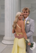 Modern Yellow Halter Neck Prom Gown with Open Back plus Mermaid Shape,OLP2040