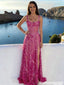 Sexy Pink Sequin Prom Gown Sheer Illusion Corset High Slit Mermaid,OLP1954