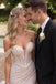 Beautiful Off-Shoulder Corset Bodice Mermaid Wedding Dresses with Glitter Tulle,WD0646