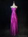 Elegant Spaghetti Strap Sleeveless Mermaid Satin Long Prom Dresses For Party Online, OL391