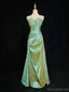 Elegant Sweetheart Sleeveless lace Mermaid Satin Long Prom Dresses For Party Online, OL394