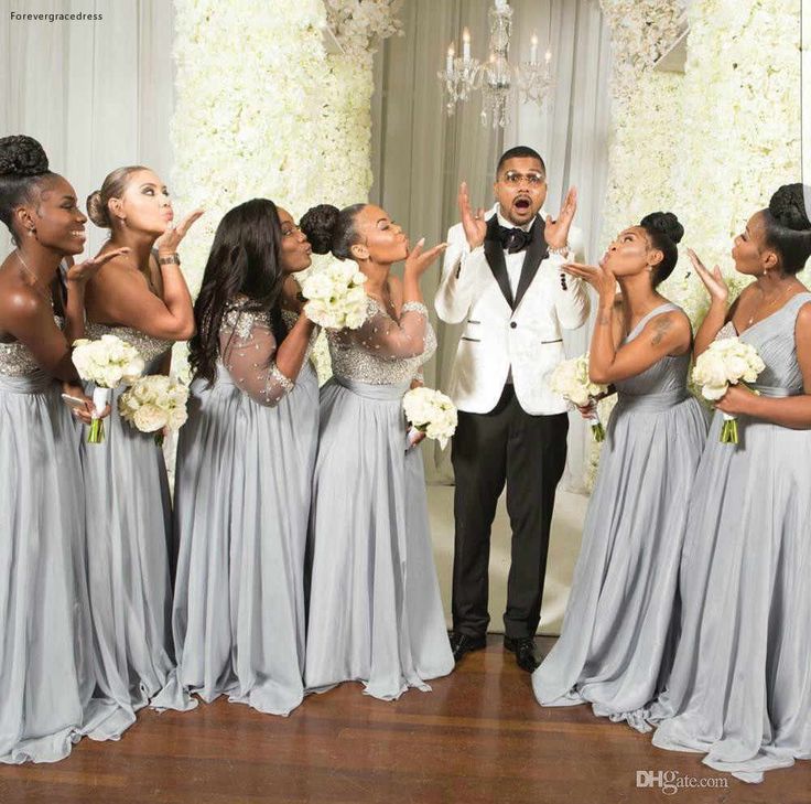 Elegant Blue Mismatched Sleeveless A-Line Long Bridesmaid Dresses Online, BG928