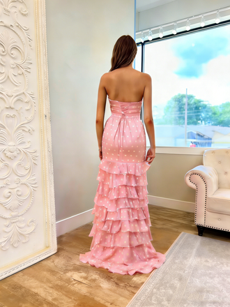 Elegant Pink Sweetheart A-Line Long Prom Dress Ideas, Evening Party Dresses, OLP1680