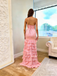 Elegant Pink Sweetheart A-Line Long Prom Dress Ideas, Evening Party Dresses, OLP1680