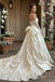 Elegant White Sweetheart Sleeveless A-Line Long Wedding Dresses With Sweep Trailing,WD0555