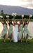 Modern Sage Green Satin One-Shoulder Bridesmaid Dresses with Elegant Side Drape,BG993