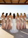 Chic Pink Halter Satin Bridesmaid Dress Sleeveless Floor Length High End Party Gown,BG936