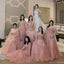 Elegant Pink Mismatched Sleeveless A-Line Long Bridesmaid Dresses Online, BG917