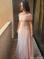 Elegant Off-shoulder Sleeveless Mermaid Chiffon Long Evening Prom Dresses Online, OLP654