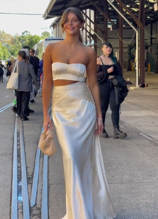 Soft Sweetheart Sleeveless Mermaid Satin Evening Prom Dresses Online, OLP1115